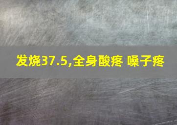 发烧37.5,全身酸疼 嗓子疼